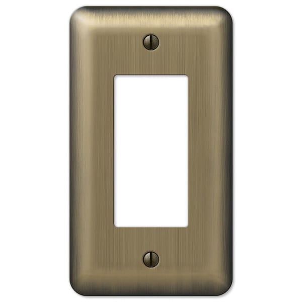Amerelle Wall Plate, Number of Gangs: 1 gang Stamped Steel, Brushed Brass Finish, Brass 154R - main